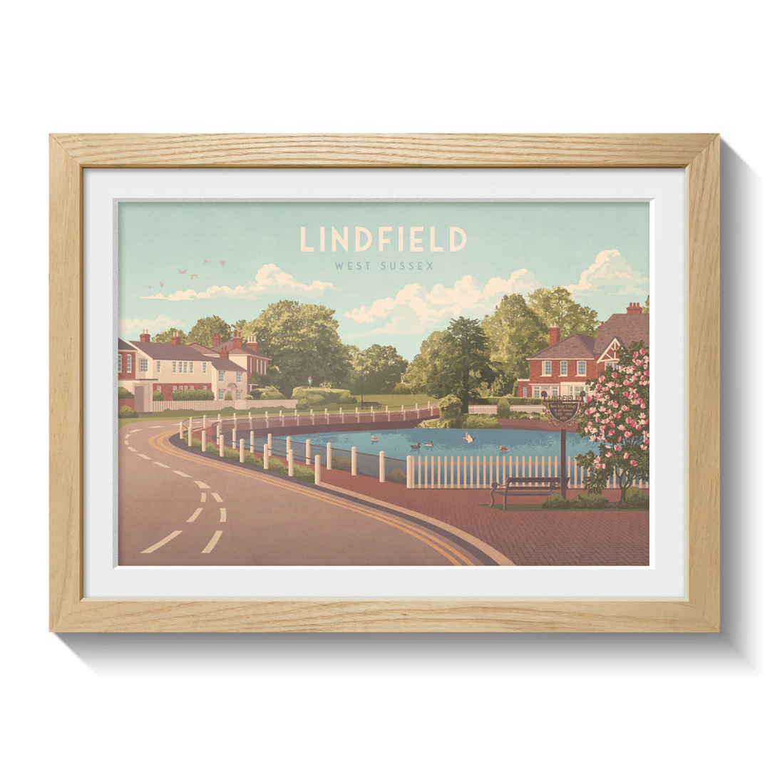 Lindfield West Sussex Travel Poster