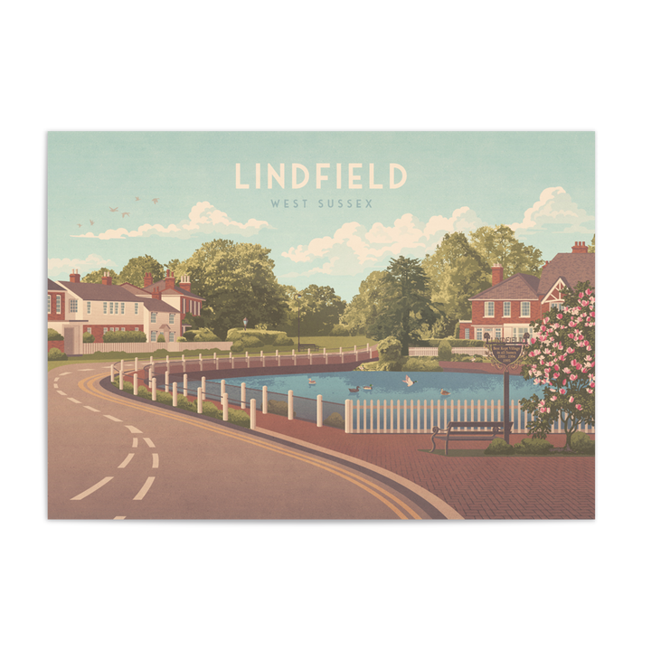Lindfield West Sussex Travel Poster