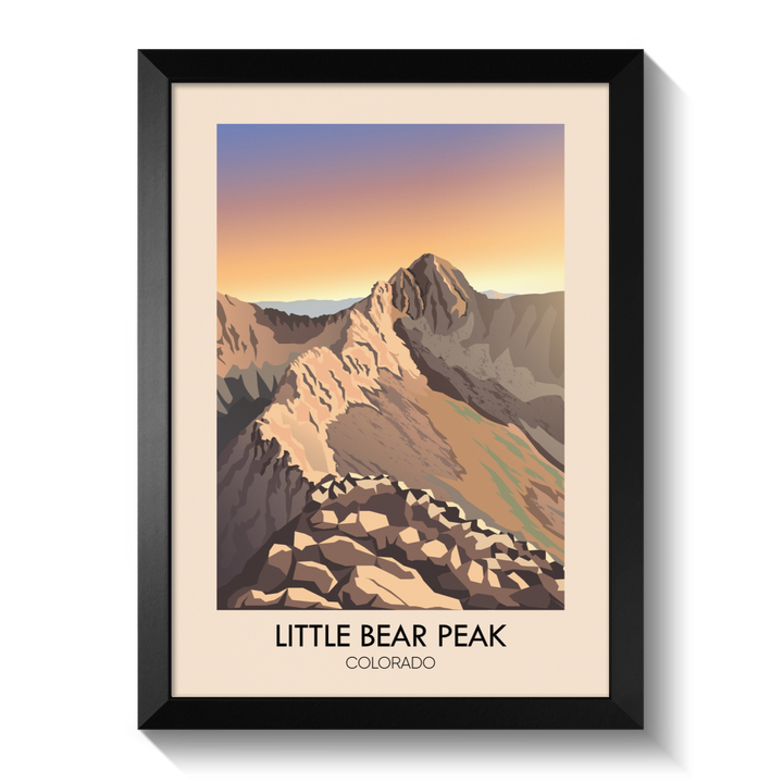 Little Bear Peak Colorado USA Travel Poster