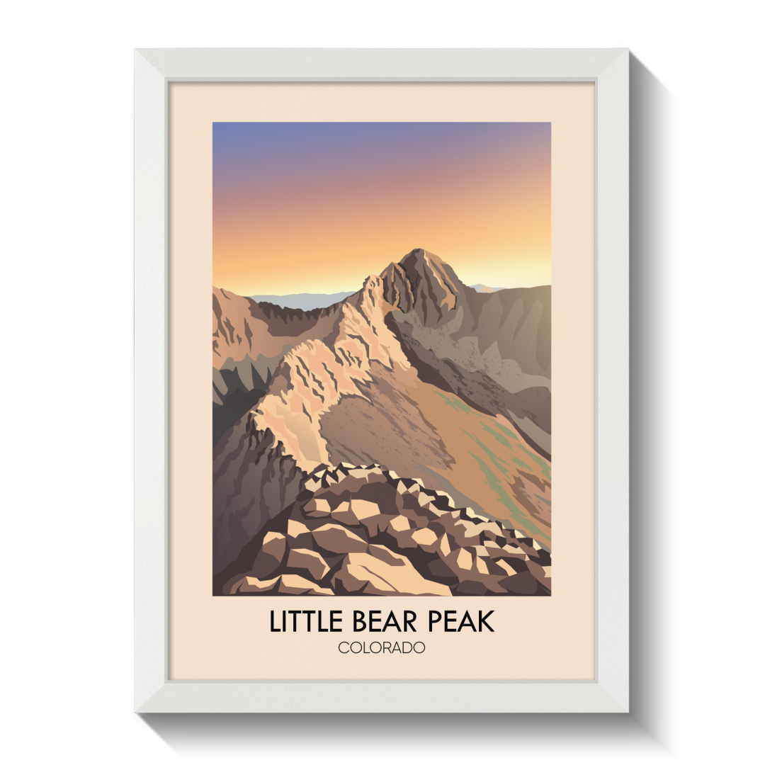 Little Bear Peak Colorado USA Travel Poster