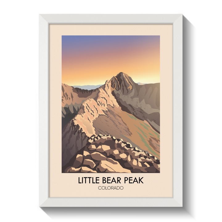 Little Bear Peak Colorado USA Travel Poster