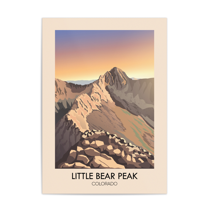 Little Bear Peak Colorado USA Travel Poster
