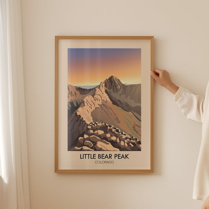 Little Bear Peak Colorado USA Travel Poster