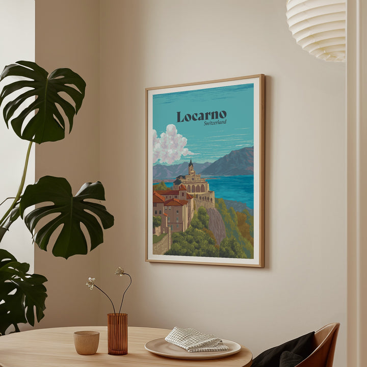Locarno Switzerland Travel Poster