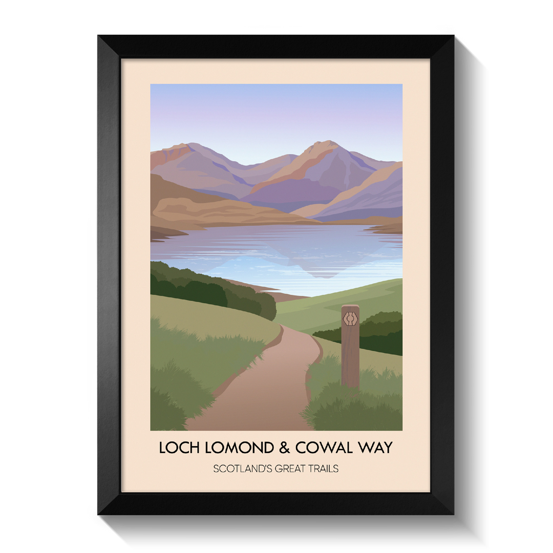 Loch Lomond and Cowal Way Scotland's Great Trails Poster