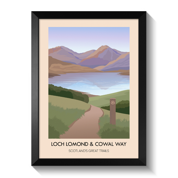 Loch Lomond and Cowal Way Scotland's Great Trails Poster