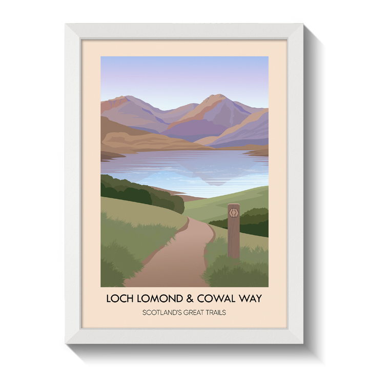 Loch Lomond and Cowal Way Scotland's Great Trails Poster