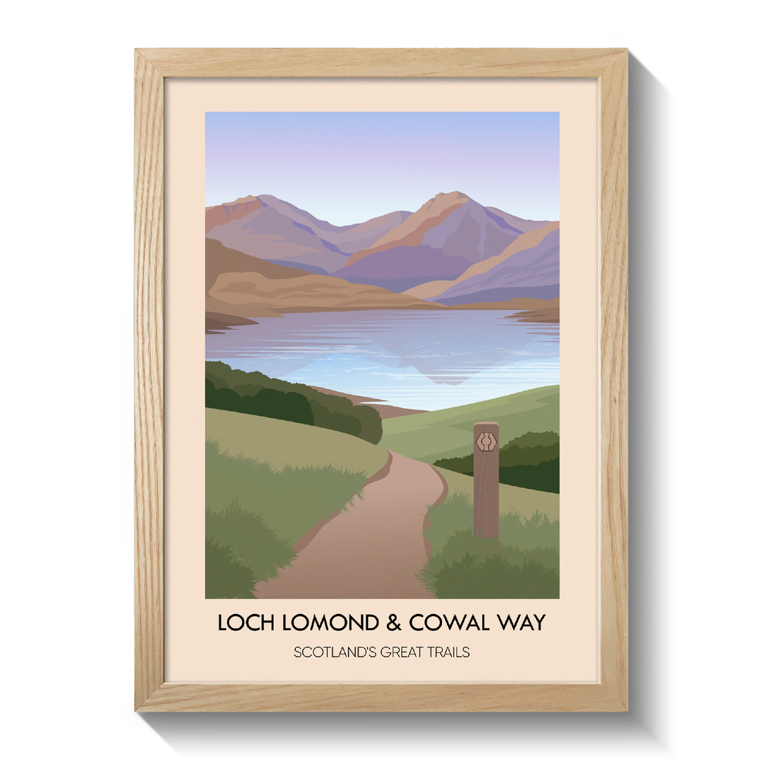 Loch Lomond and Cowal Way Scotland's Great Trails Poster
