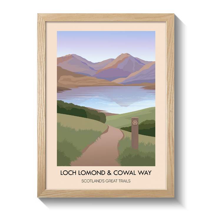 Loch Lomond and Cowal Way Scotland's Great Trails Poster