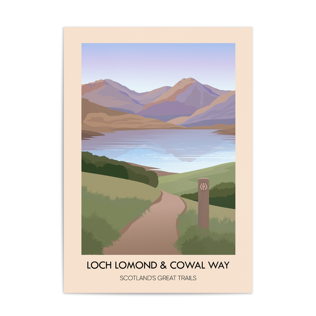 Loch Lomond and Cowal Way Scotland's Great Trails Poster
