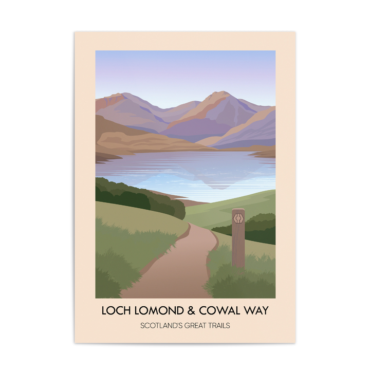 Loch Lomond and Cowal Way Scotland's Great Trails Poster