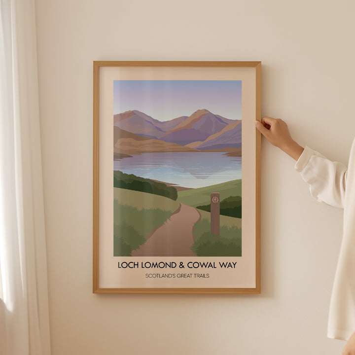 Loch Lomond and Cowal Way Scotland's Great Trails Poster