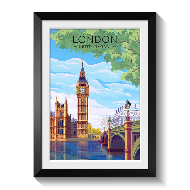 London Travel Poster Big Ben