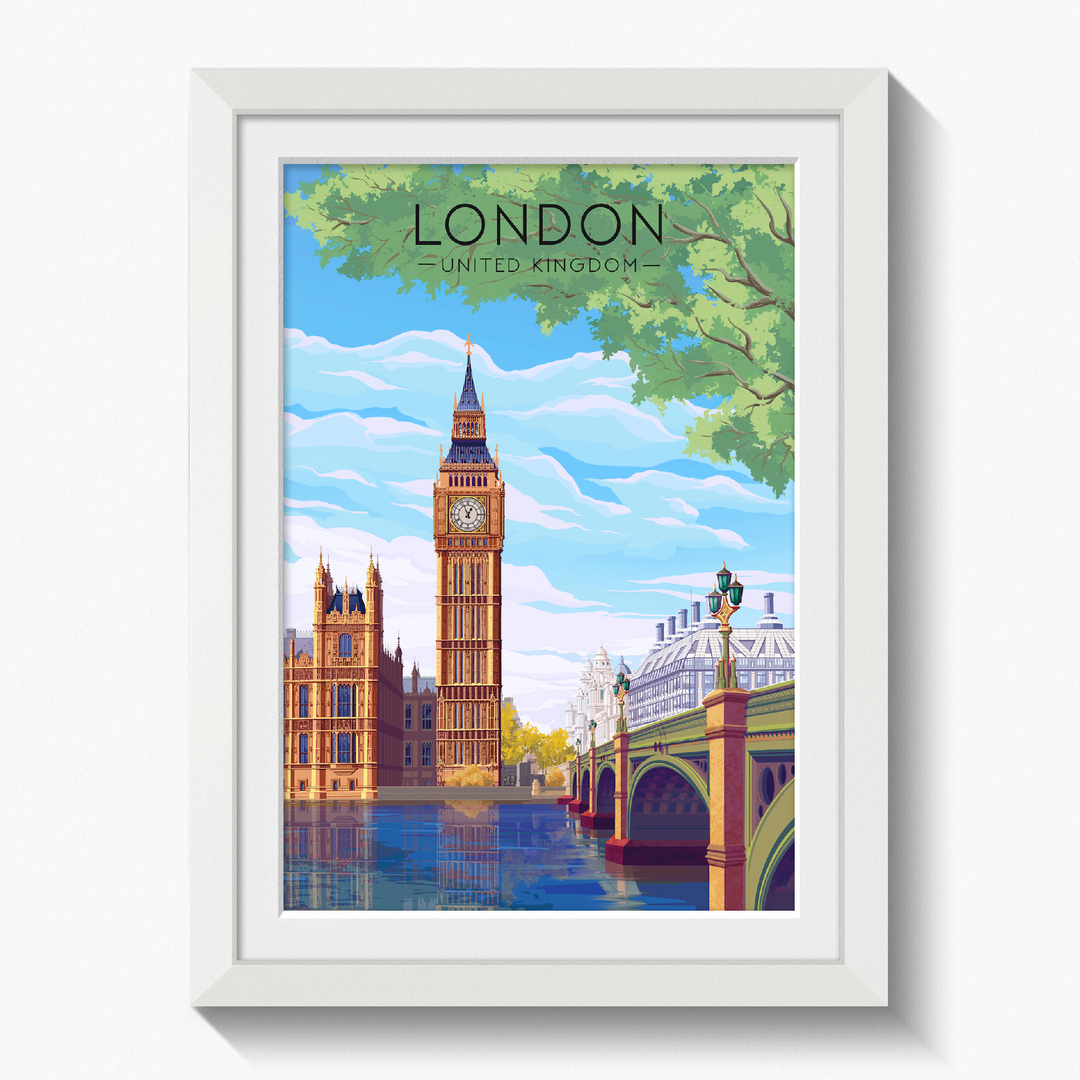 London Travel Poster Big Ben