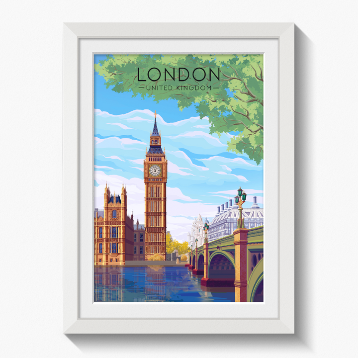 London Travel Poster Big Ben