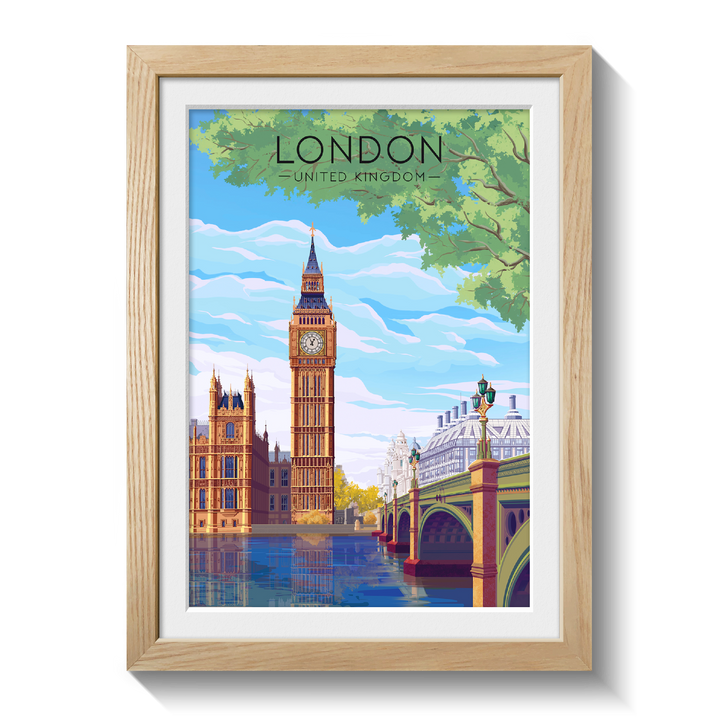London Travel Poster Big Ben