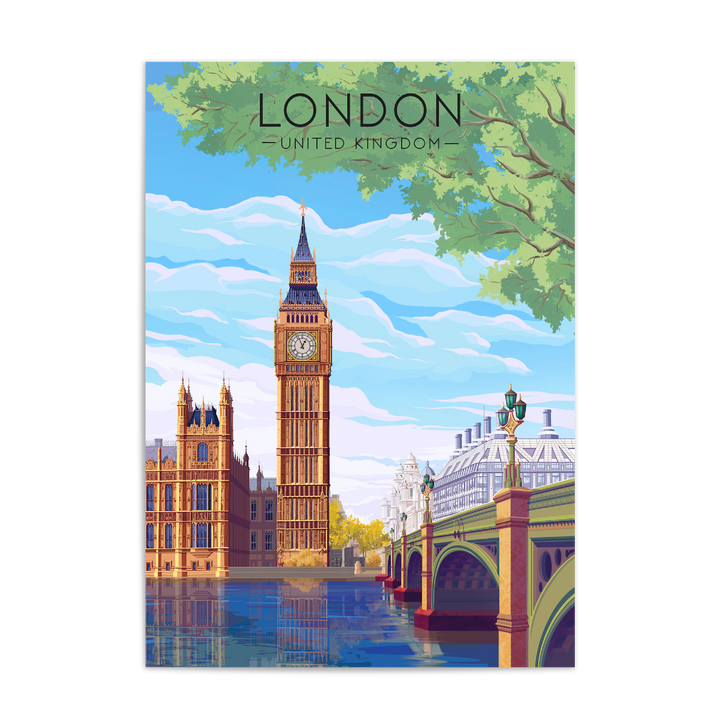 London Travel Poster Big Ben