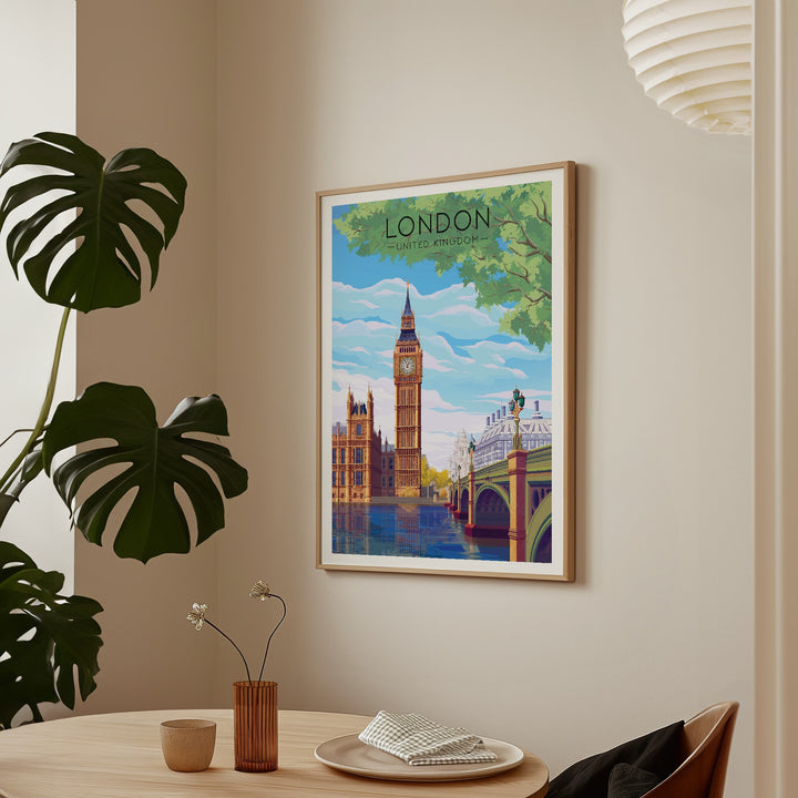 London Travel Poster Big Ben