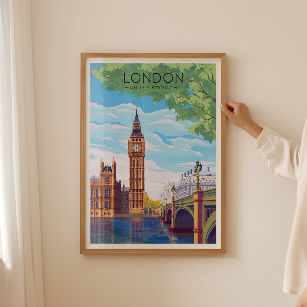 London Travel Poster Big Ben