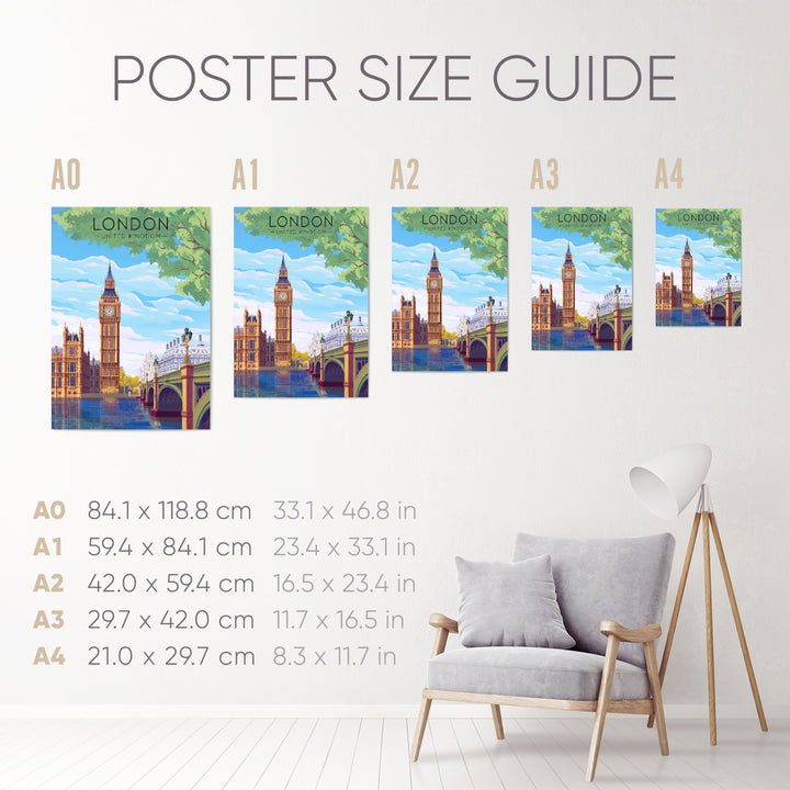 London Travel Poster Big Ben