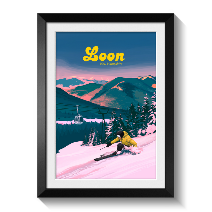 Loon Mountain Ski Resort Travel Poster