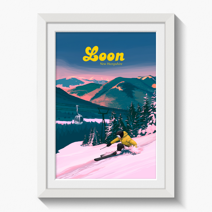 Loon Mountain Ski Resort Travel Poster