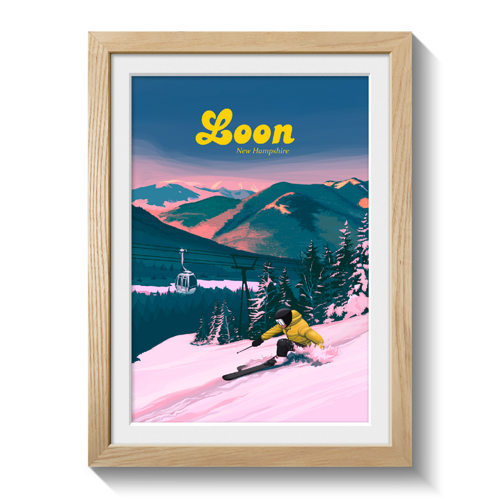 Loon Mountain Ski Resort Travel Poster