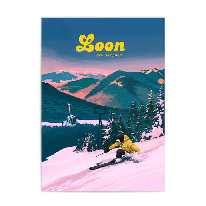 Loon Mountain Ski Resort Travel Poster