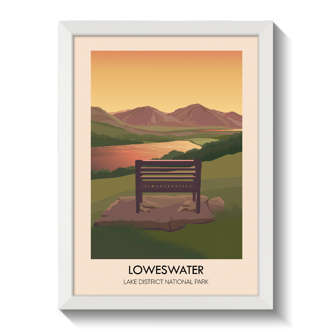 Loweswater Lake District Travel Poster