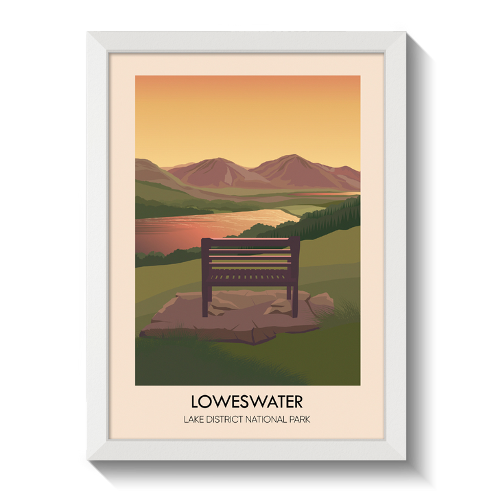 Loweswater Lake District Travel Poster