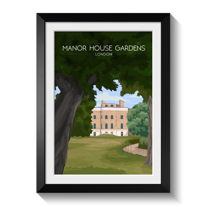 Manor House Gardens London Travel Poster