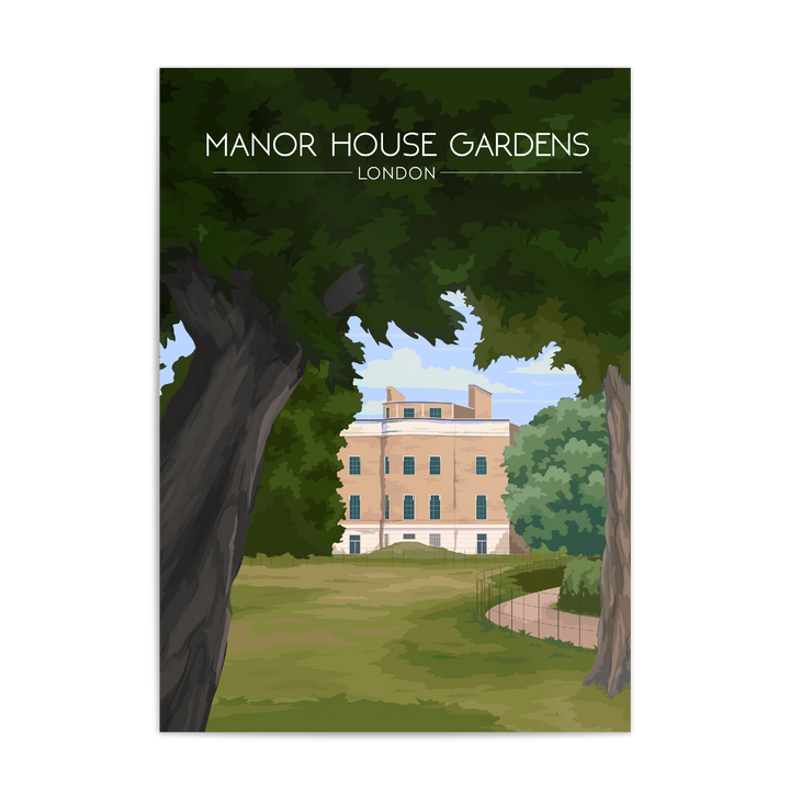 Manor House Gardens London Travel Poster