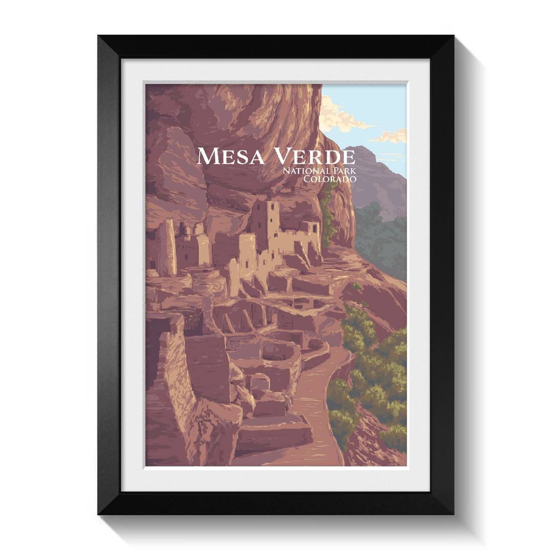 Mesa Verde National Park Travel Poster