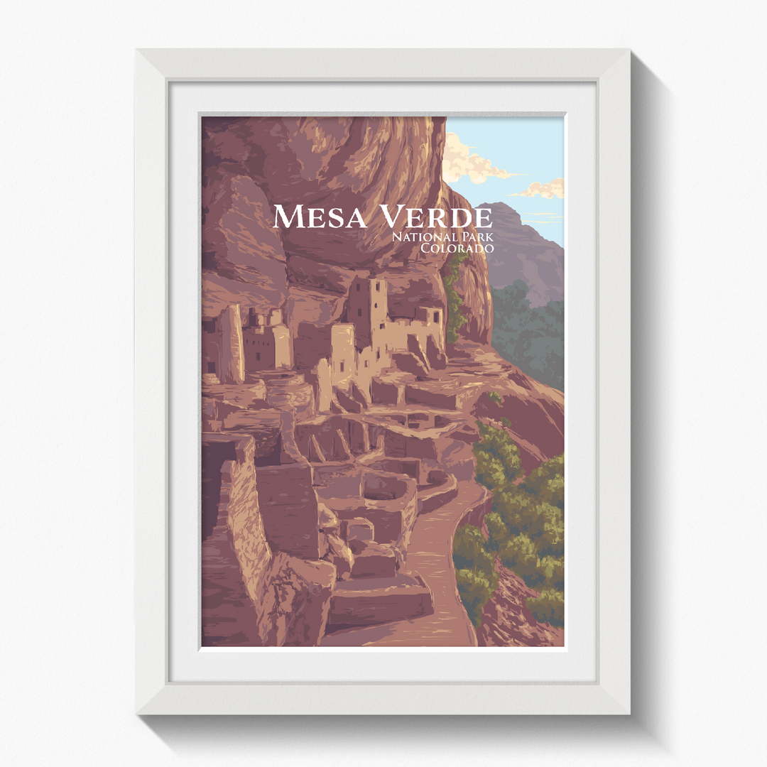 Mesa Verde National Park Travel Poster