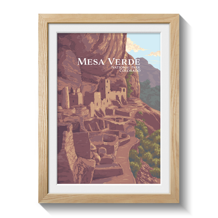 Mesa Verde National Park Travel Poster