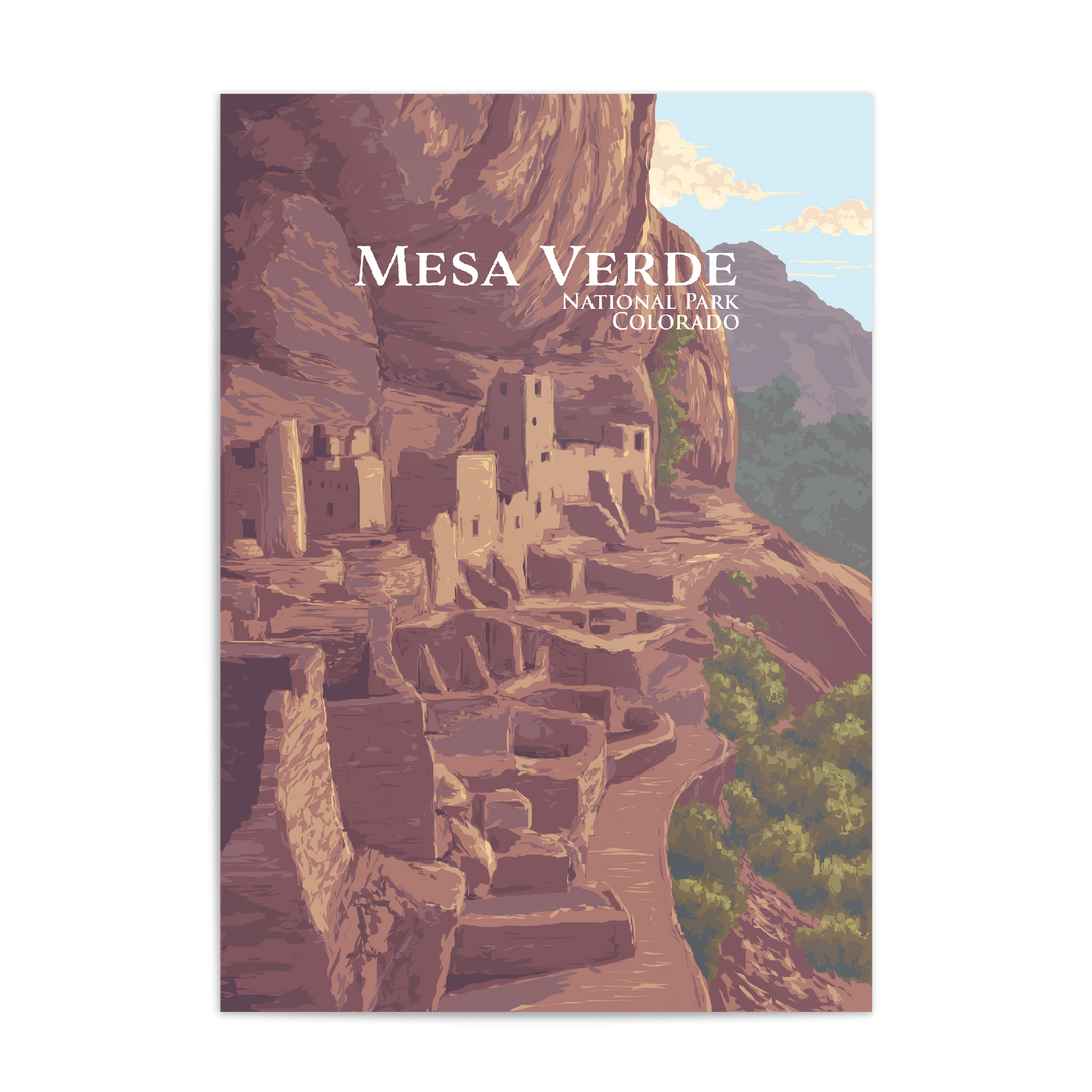 Mesa Verde National Park Travel Poster