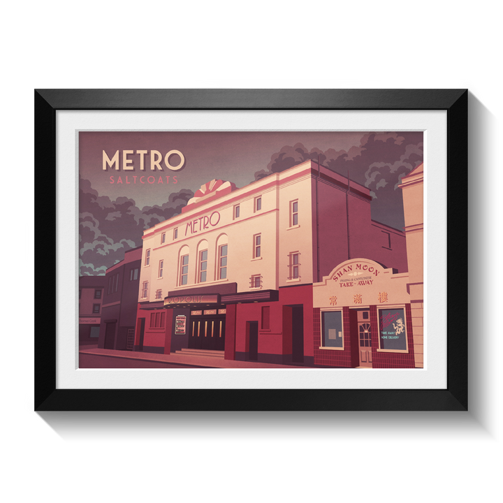 Metro Club Saltcoats Travel Poster