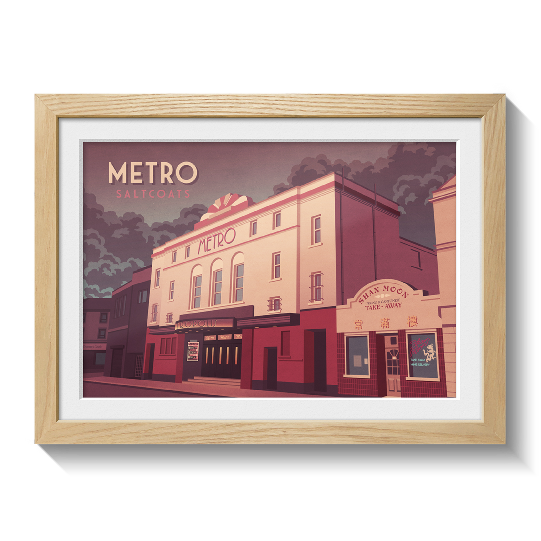 Metro Club Saltcoats Travel Poster