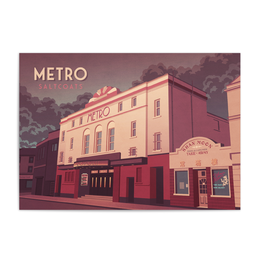 Metro Club Saltcoats Travel Poster