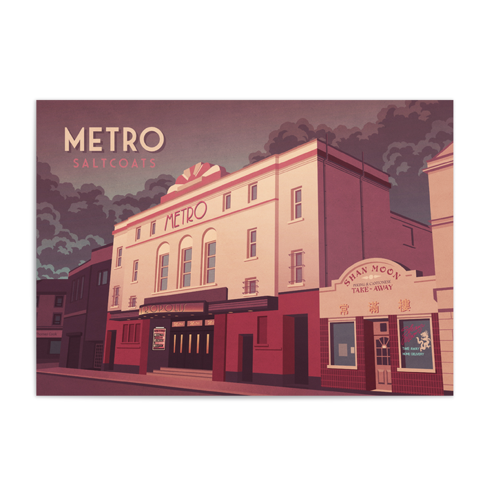 Metro Club Saltcoats Travel Poster