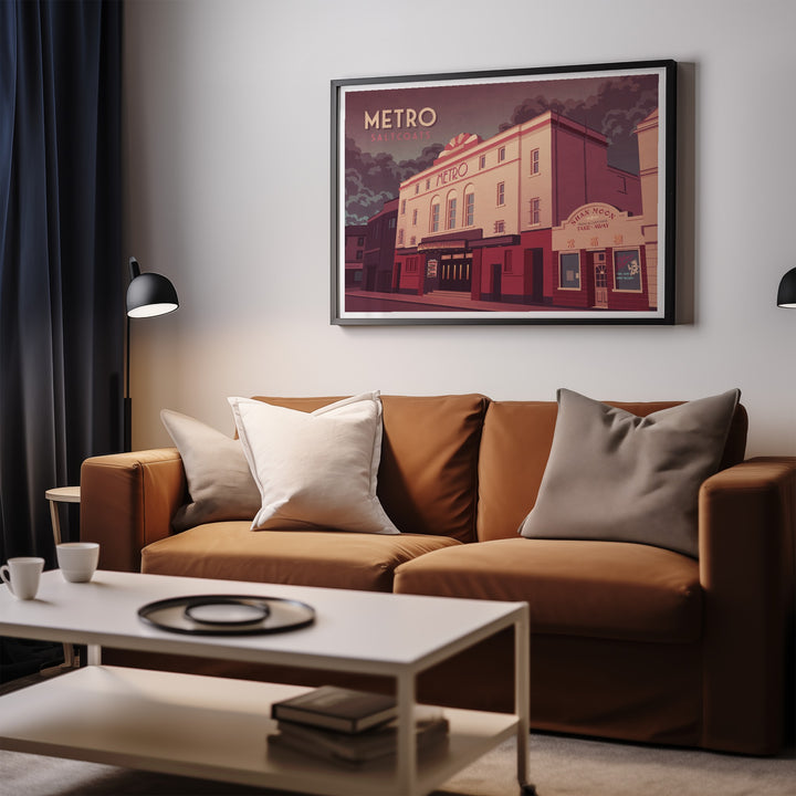 Metro Club Saltcoats Travel Poster