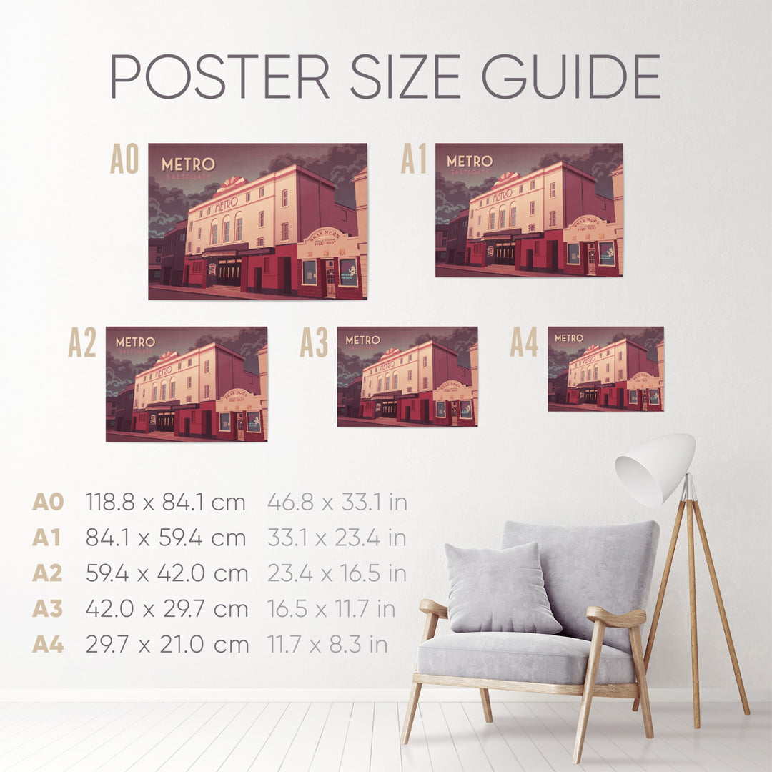 Metro Club Saltcoats Travel Poster