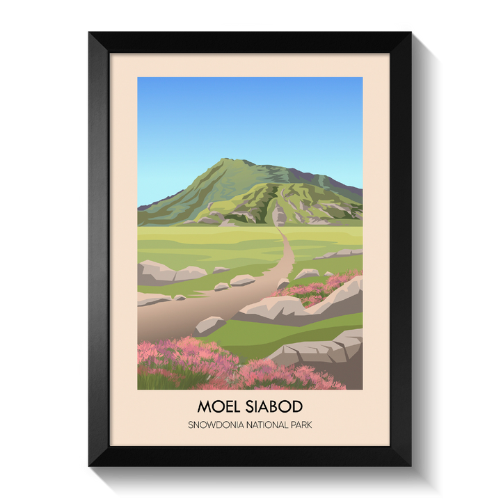 Moel Siabod Snowdonia National Park Travel Poster