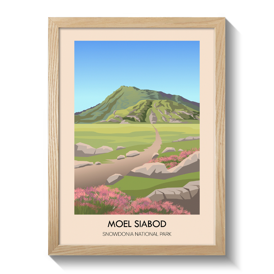 Moel Siabod Snowdonia National Park Travel Poster