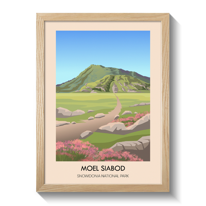 Moel Siabod Snowdonia National Park Travel Poster