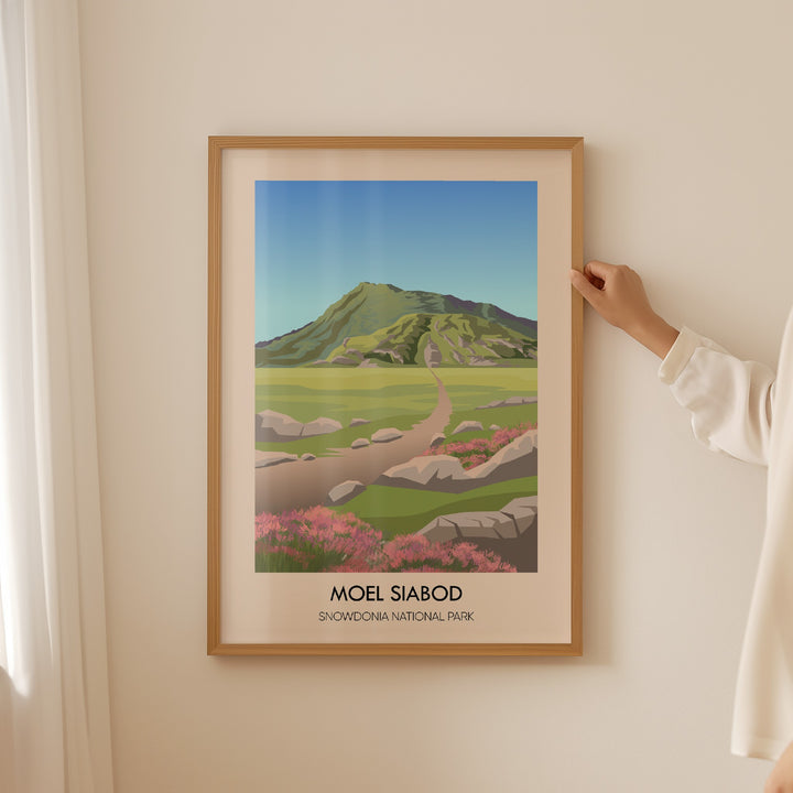 Moel Siabod Snowdonia National Park Travel Poster
