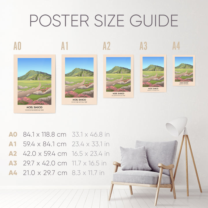 Moel Siabod Snowdonia National Park Travel Poster