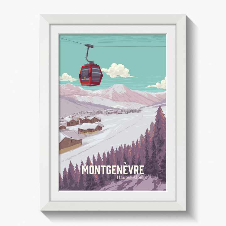 Montgenevre France Ski Resort Poster