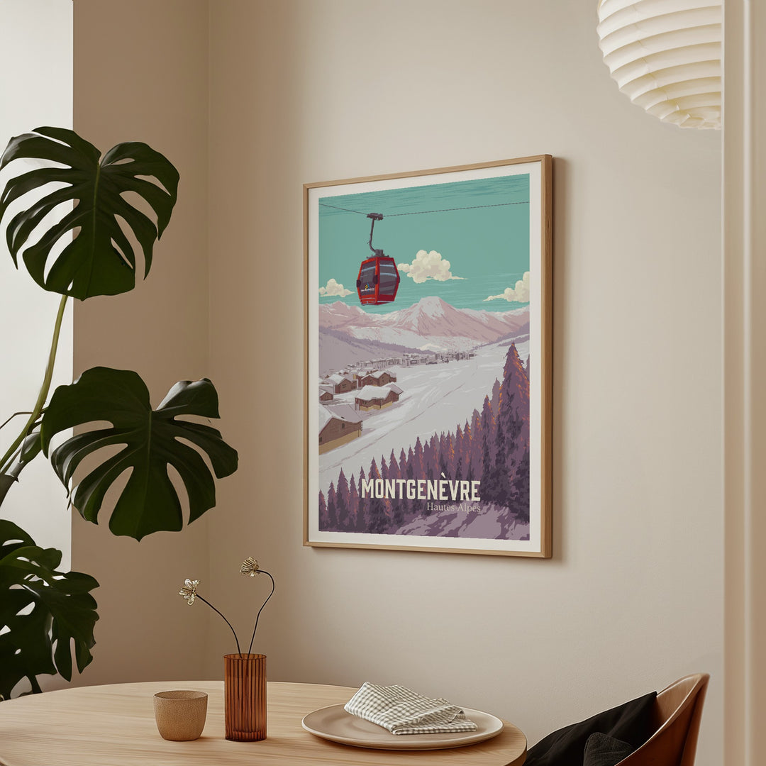 Montgenevre France Ski Resort Poster