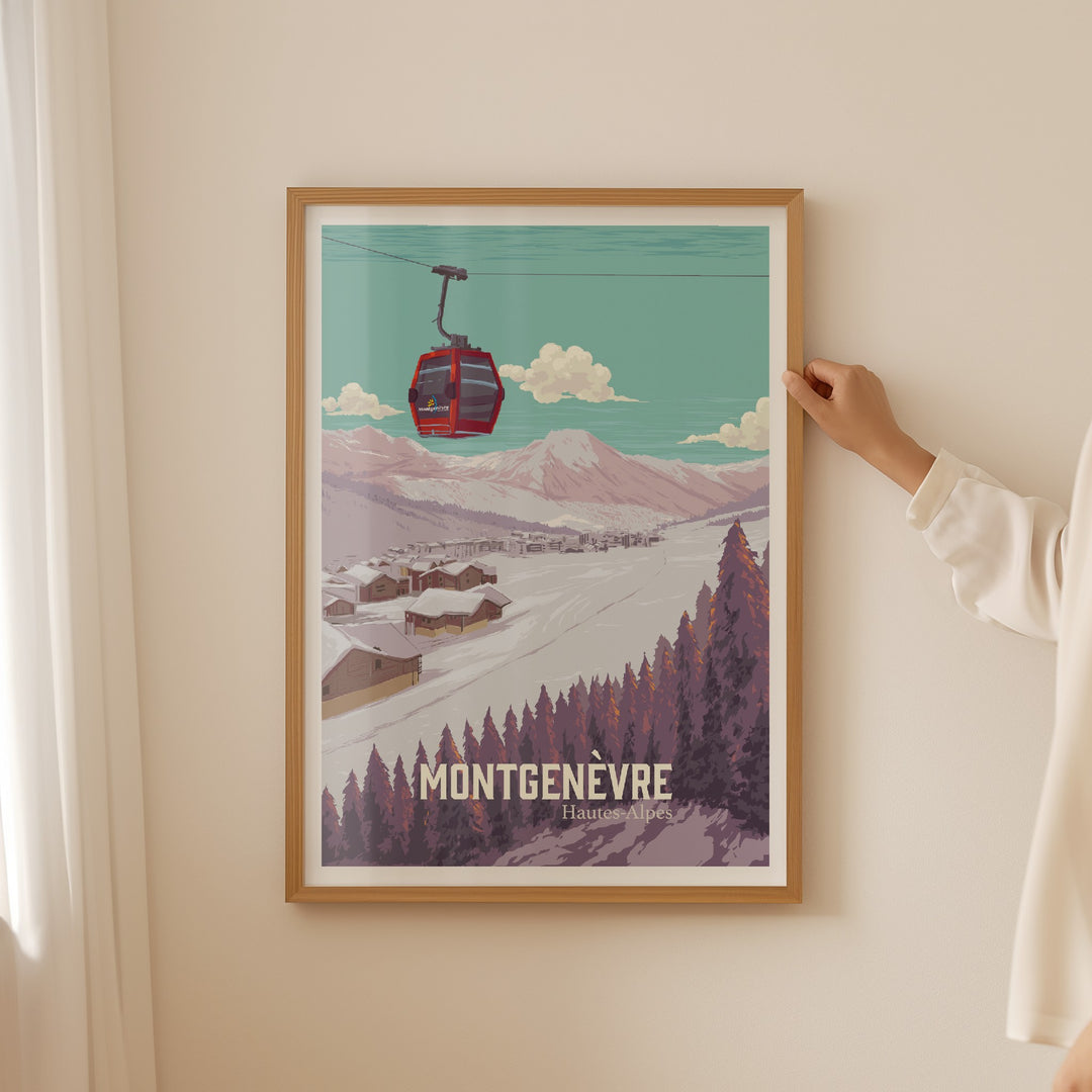 Montgenevre France Ski Resort Poster